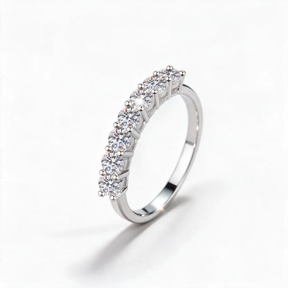 Seven-Stone Half Eternity Ring