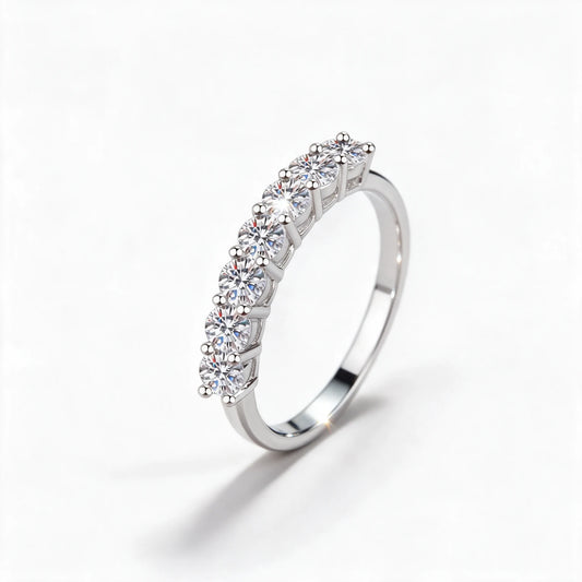 Seven-Stone Half Eternity Ring