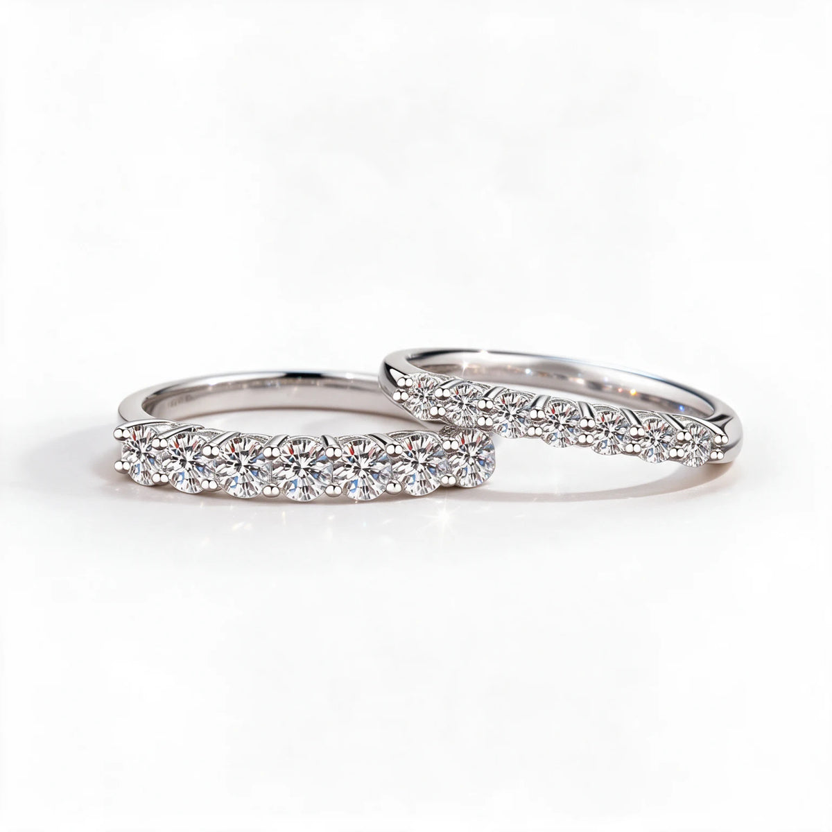 Seven-Stone Half Eternity Ring