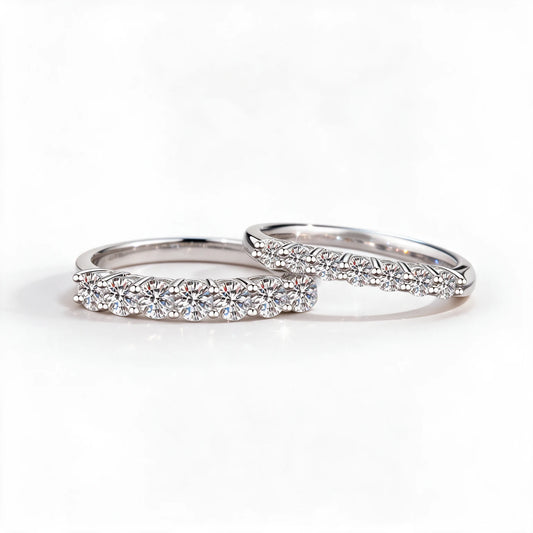 Seven-Stone Half Eternity Ring