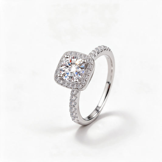 Cushion Halo Ring
