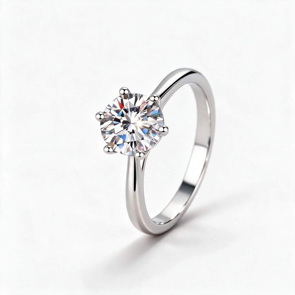 Six-Prong Solitaire Ring