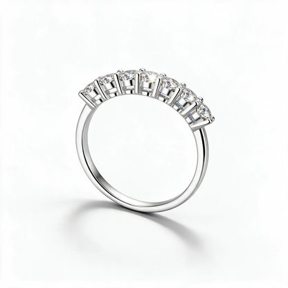 Seven-Stone Half Eternity Ring