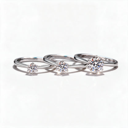 Six-Prong Solitaire Ring