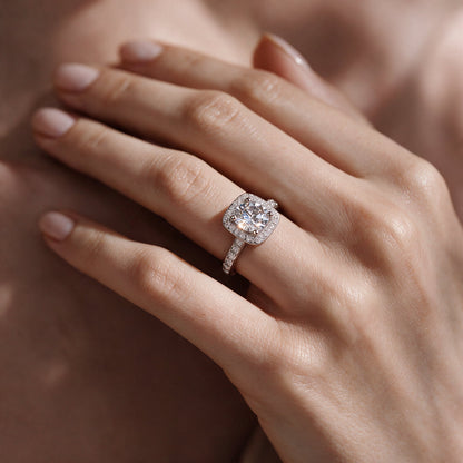Cushion Halo Ring
